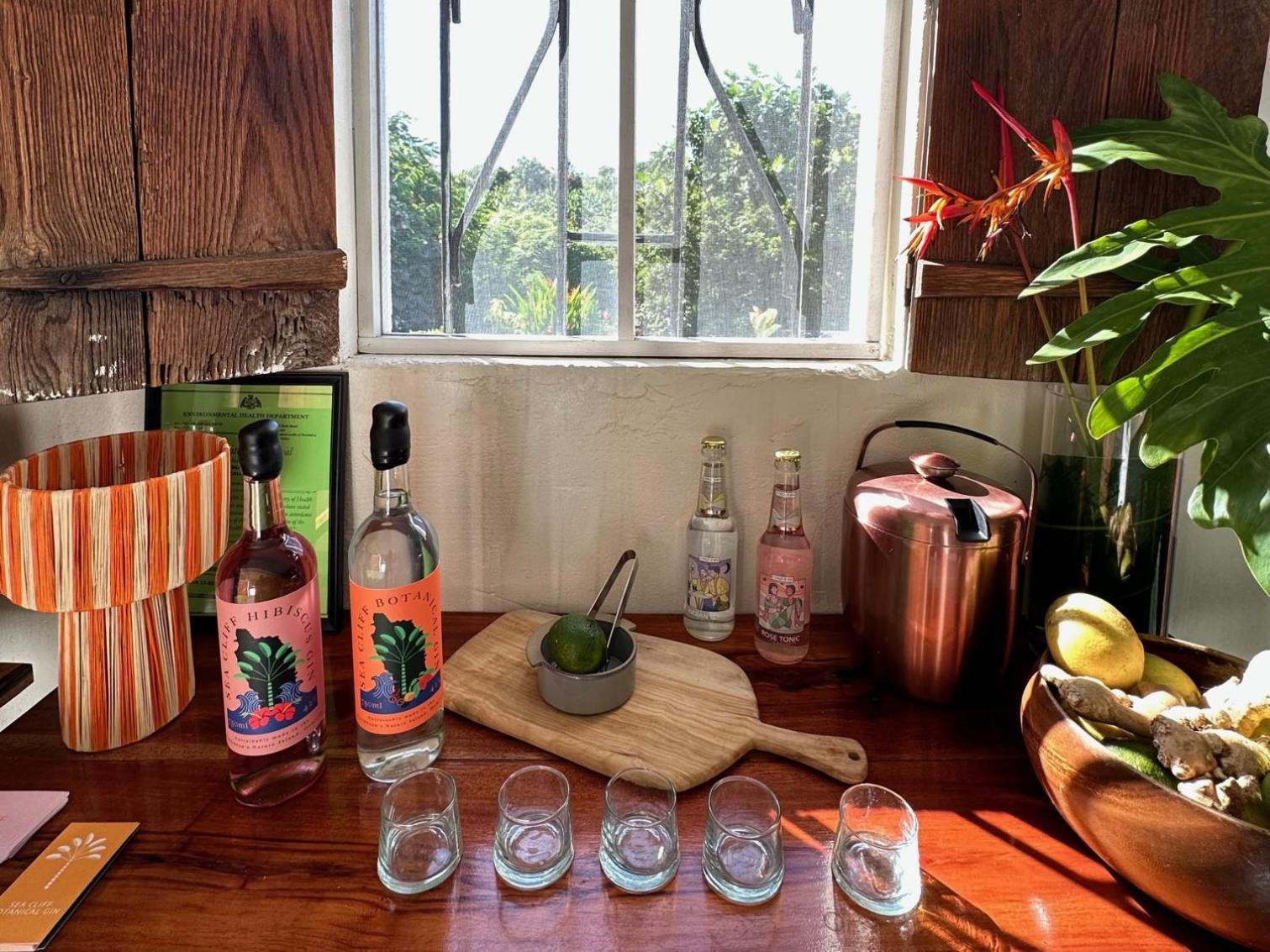 Sea Cliff Eco-Cottages & Gin Distillery Calibishie Eksteriør billede